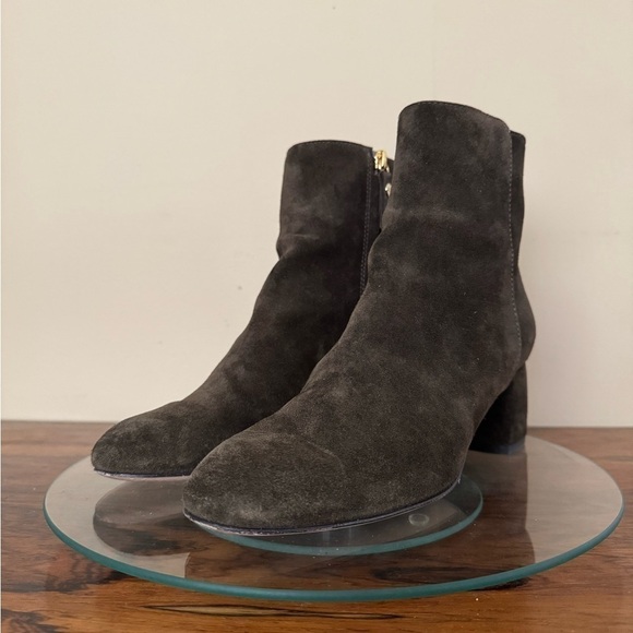 AGL Suede Block Heel Ankle Boot - Picture 7 of 16